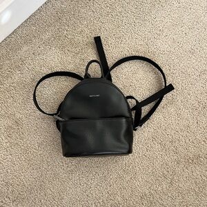 matt & nat black mini backpack
